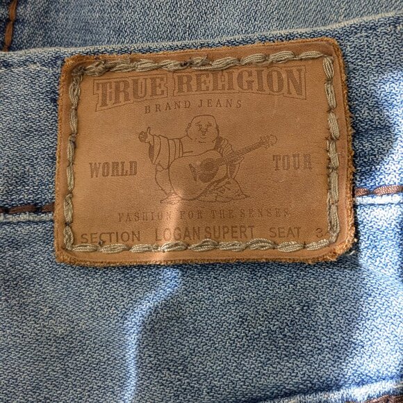 True Religion Men's  Relaxed Straight  Size 34 Blue . - Picture 10 of 16